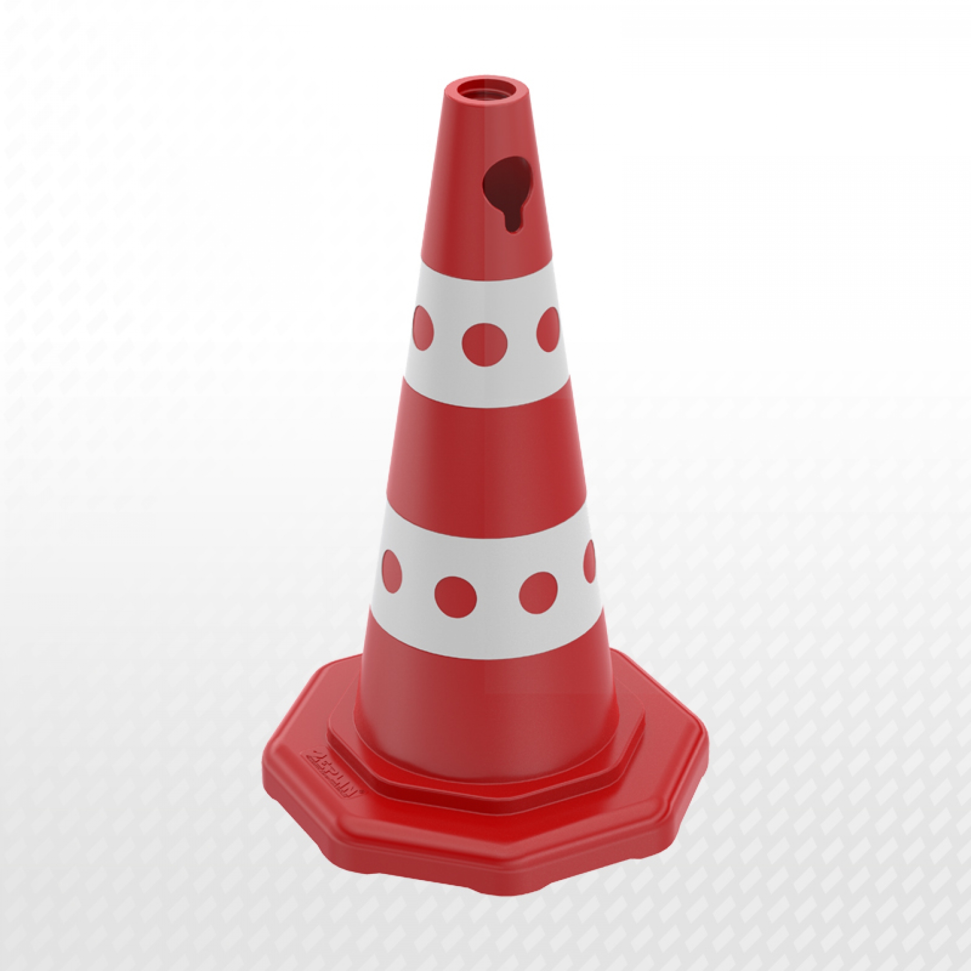 50 cm BENEKLİ PPC Reklam Konisi