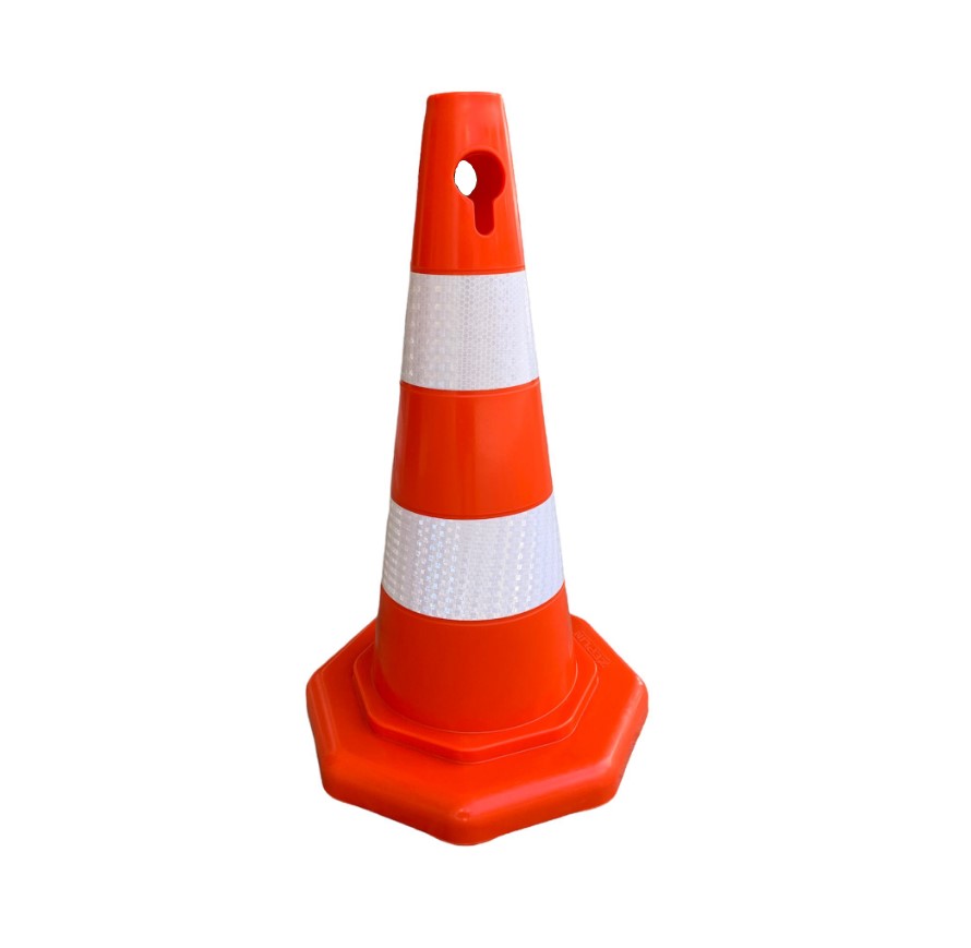 50cm%20Kırılmaz%20Trafik%20Konisi%20(%20Çift%20Reflektifli%20)