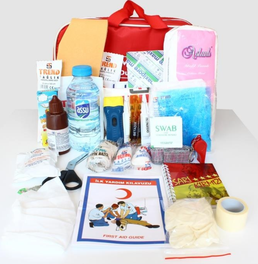 Acil Durum Deprem-Zelzele-Afet Ilk Yardım Çantası Seti