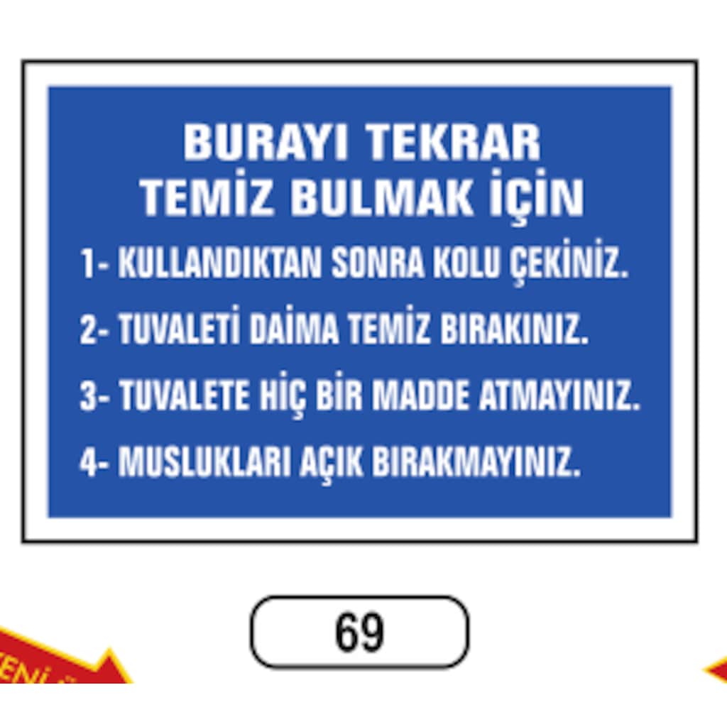 Burayı Tekrar Temiz Bulmak Için Uyarı Ikaz Levhası