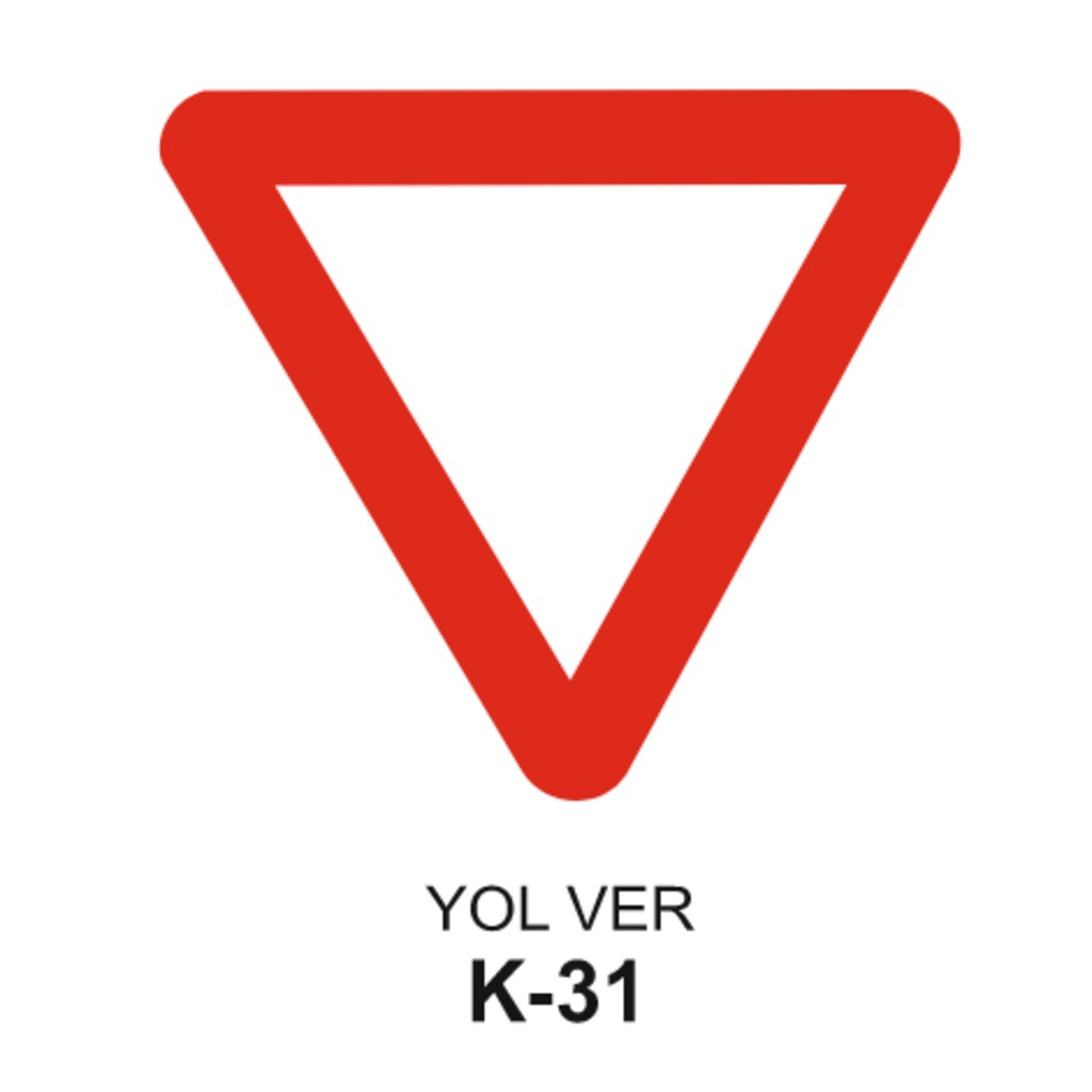 Yol Ver Trafik Levhası 