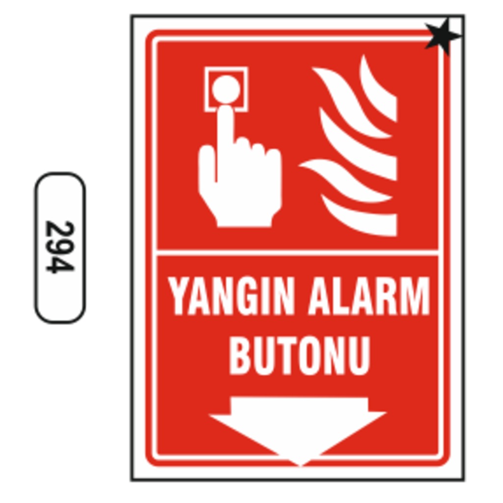 Yangın Alarm Butonu Levhası
