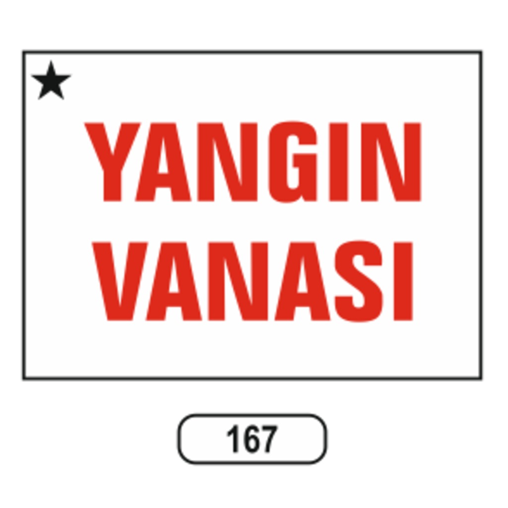 Yangın Vanası Levhası