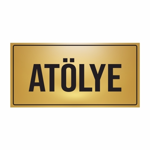 ATÖLYE YÖNLENDİRME LEVHASI METAL 