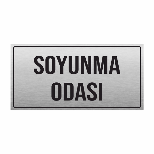SOYUNMA ODASI YÖNLENDİRME LEVHASI METAL 