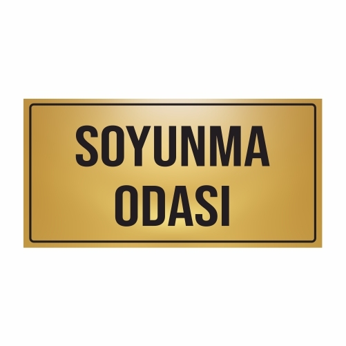 SOYUNMA ODASI YÖNLENDİRME LEVHASI METAL 