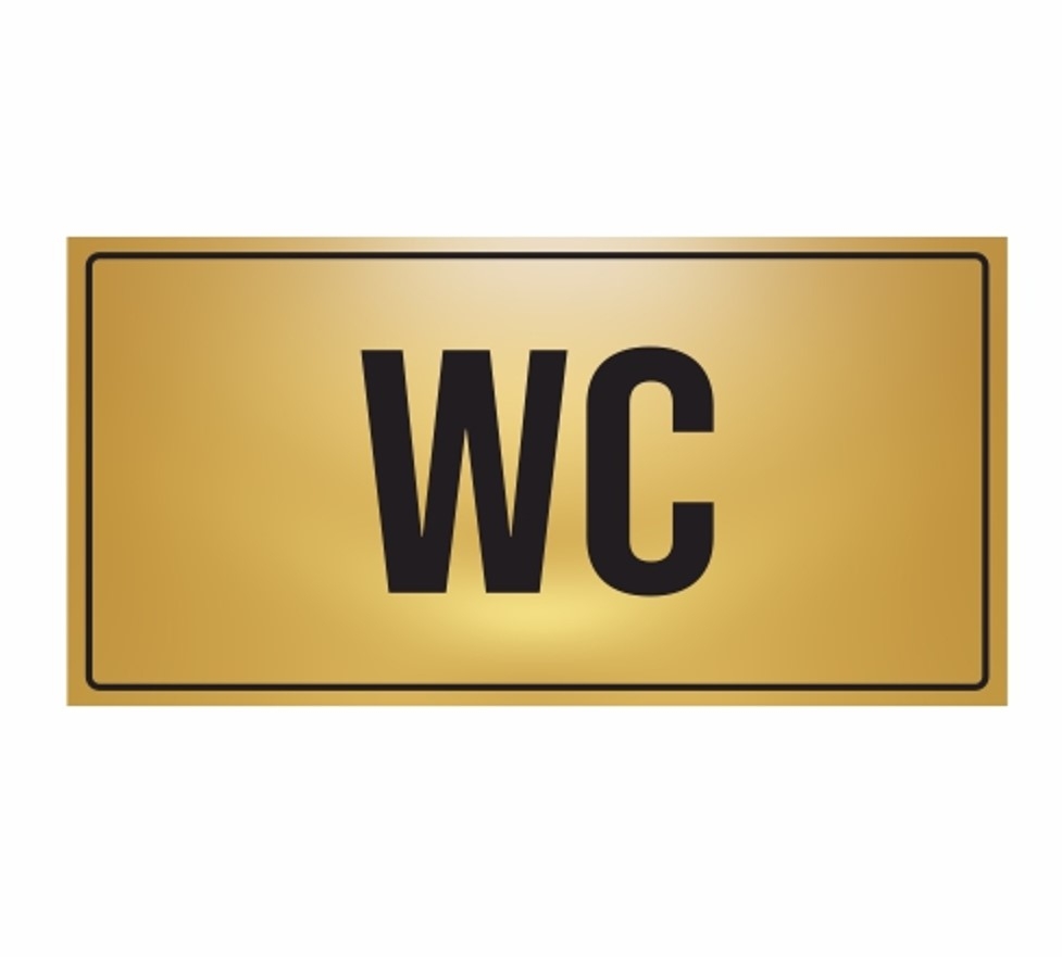 WC YÖNLENDİRME LEVHASI METAL