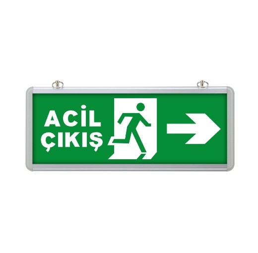 Acil Çıkış Yön Armatürü - Levhası Sağ-Sol Yön
