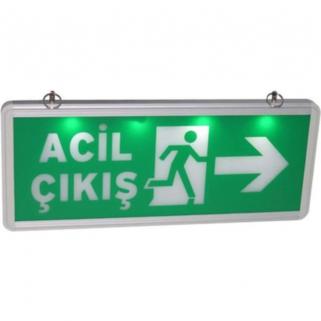 Acil Çıkış Yön Armatürü - Levhası