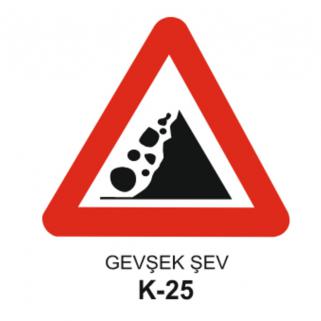 Gevşek Şev Trafik Levhası 