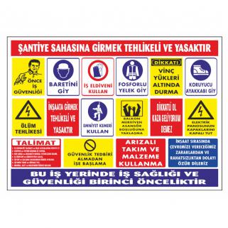 İnşaat Şantiye Levhası