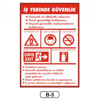 İş Yerinde Güvenlik Talimatı
