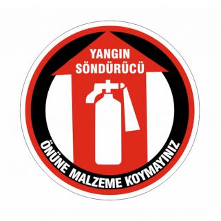 Yangın Söndürücü Yer Etiketi 