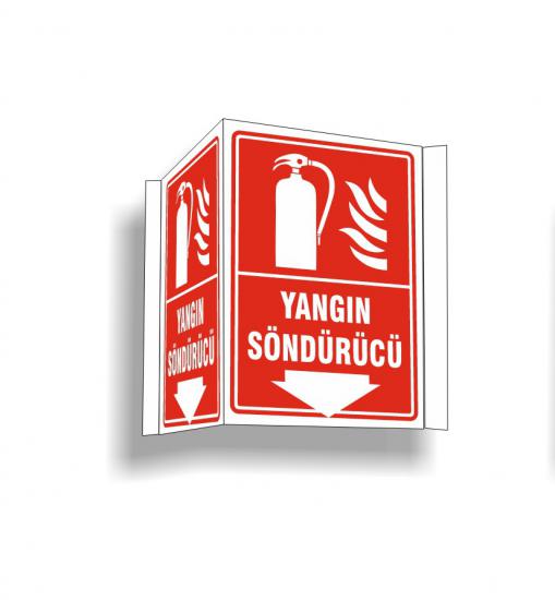 Yangın Söndürücü Panoramik Yön Levhası 