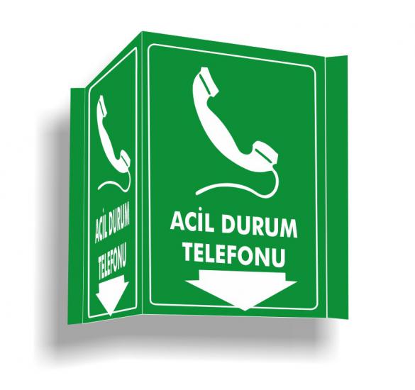 Panoramik Acil Durum Telefonu Levhası 