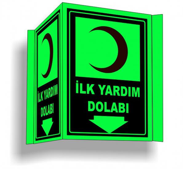 Fosforlu Panoramik İlk Yardım Dolabı Levhası 